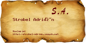 Strobel Adrián névjegykártya